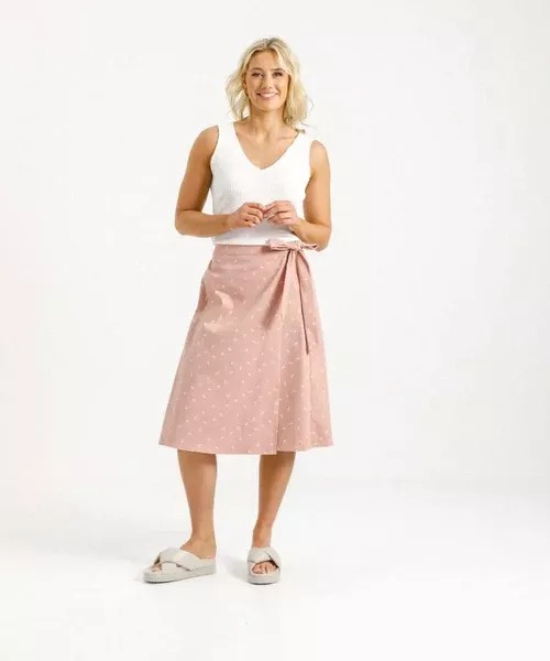 Homelee Anderson Button Skirt - Blossom Bows