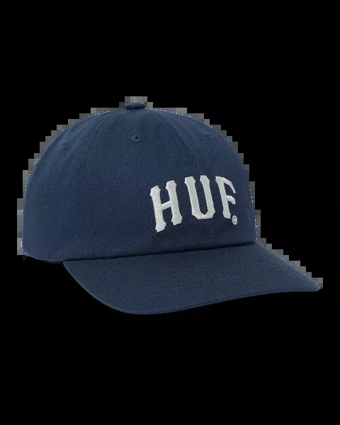 HUF Arch 6 Panel CV Snapback Cap - Navy