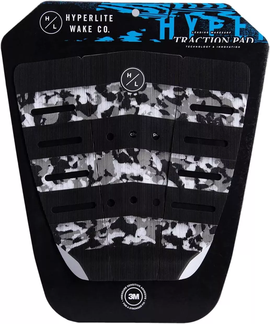 Hyperlite Corduroy Rear Wakesurf Board Traction Pad Black/White
