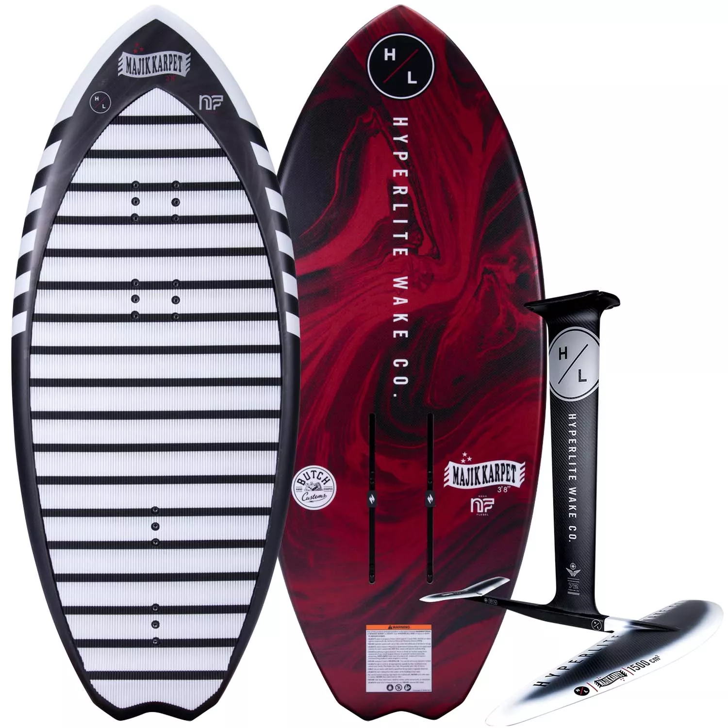 Hyperlite Majik Karpet / MK 1500 Carbon Wake Foil Package 2026