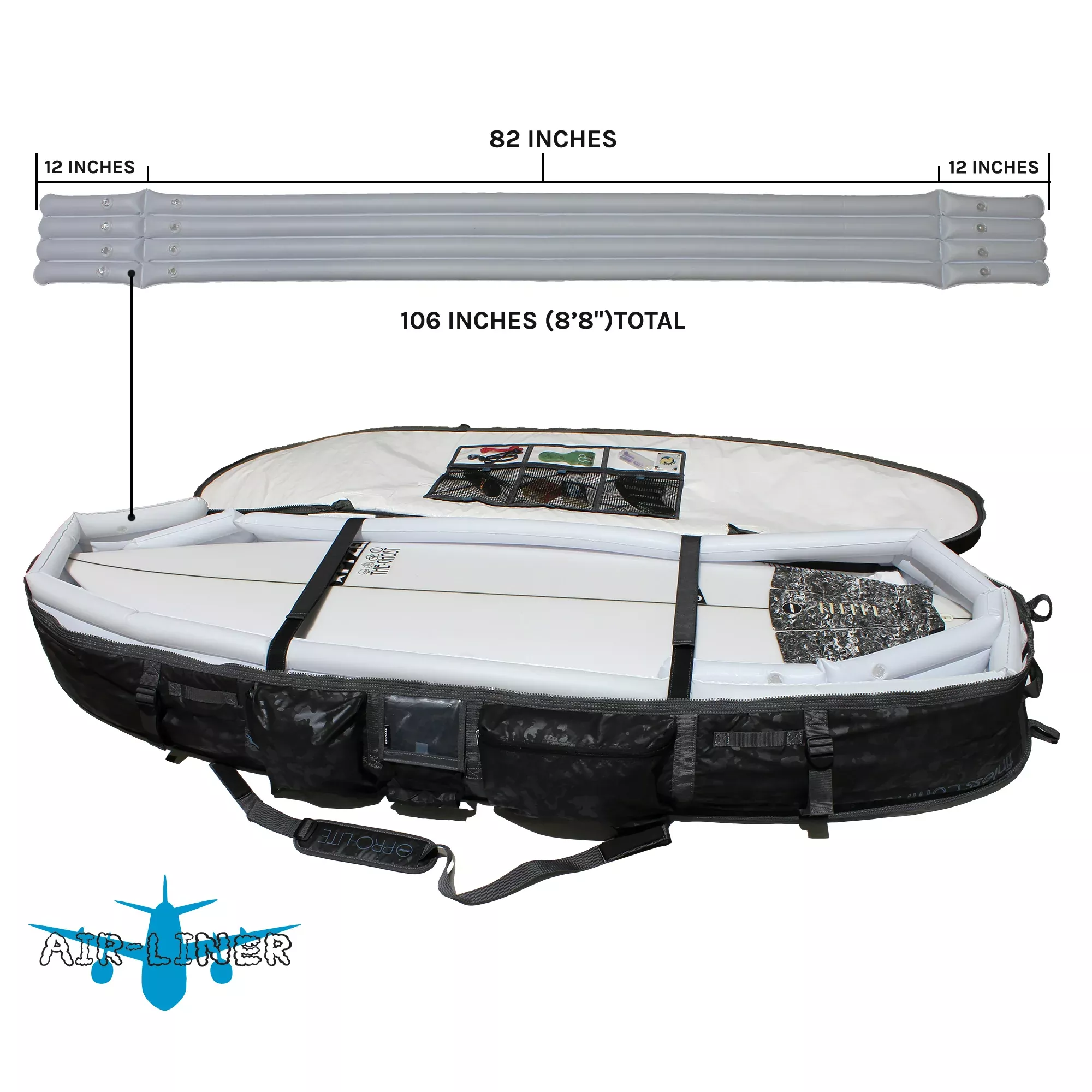 Inflatable Air-Liner Rail Guard - Set of 2