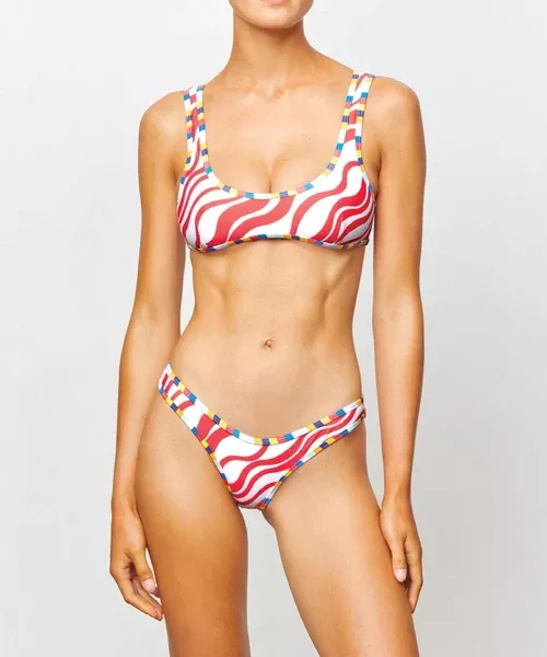 It's Now Cool The 90s Duo Crop Bikini Bottom - Campino