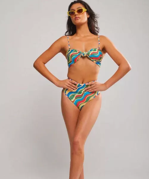 It's Now Cool The Waisted Duo Bikini Pant -Carnival