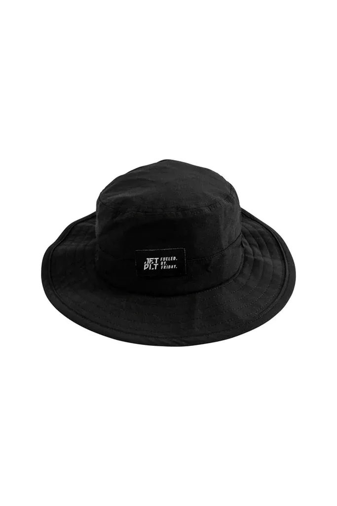 JETPILOT Wide BrimBucket Hat - Black