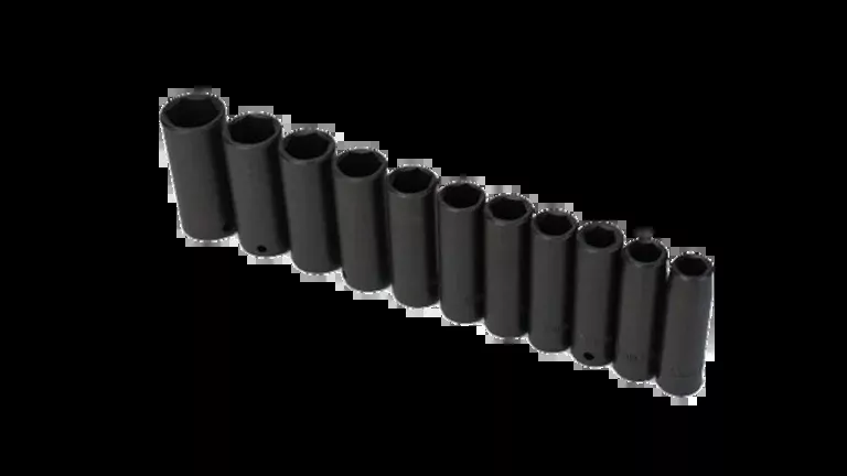 John Deere 1/2 inch Drive 11 Piece Metric Impact Socket Set