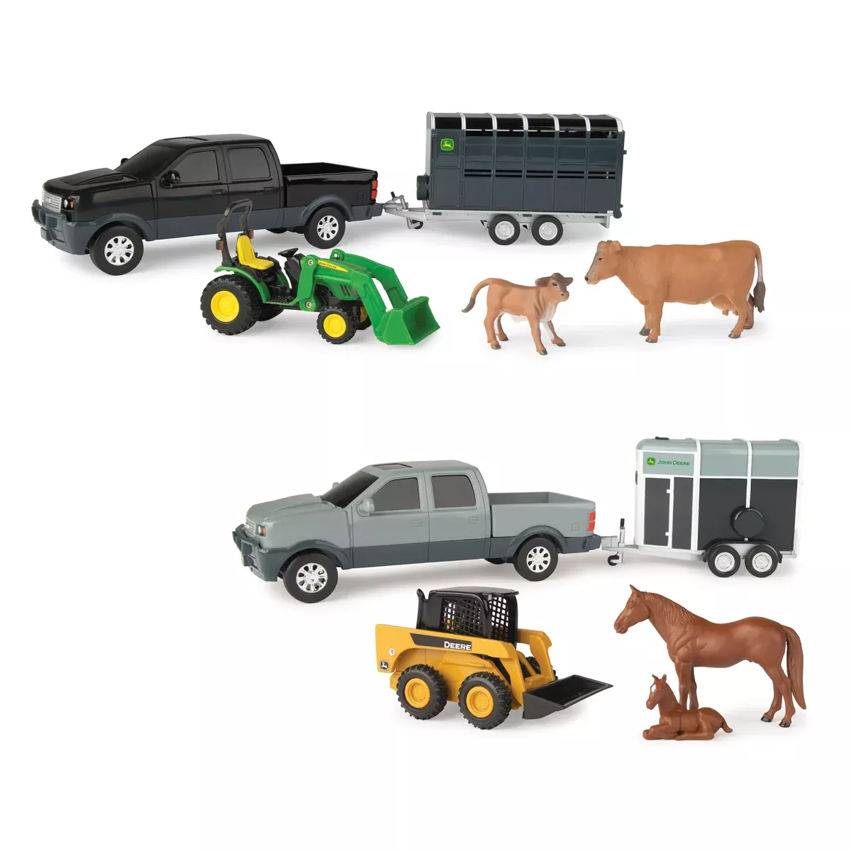 John Deere 1:32 Pickup Animal Hauling Set
