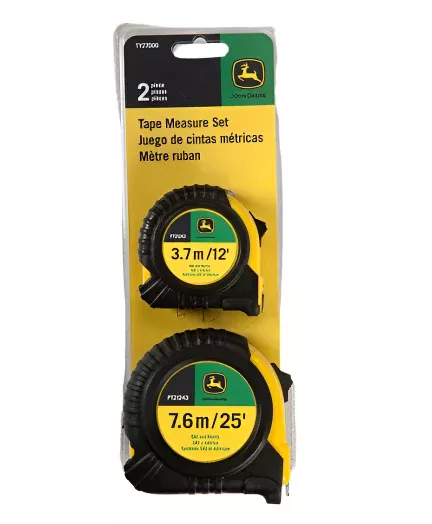 John Deere 2 Piece Tape Measure Set