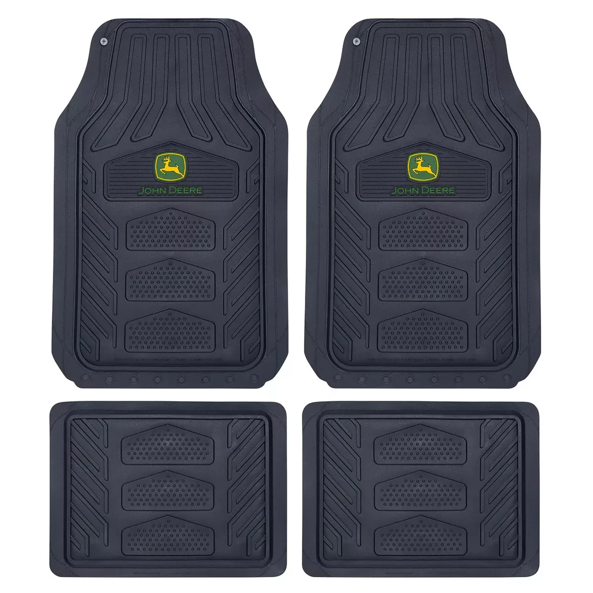 John Deere 4-Piece WeatherPro Floor Mat Set