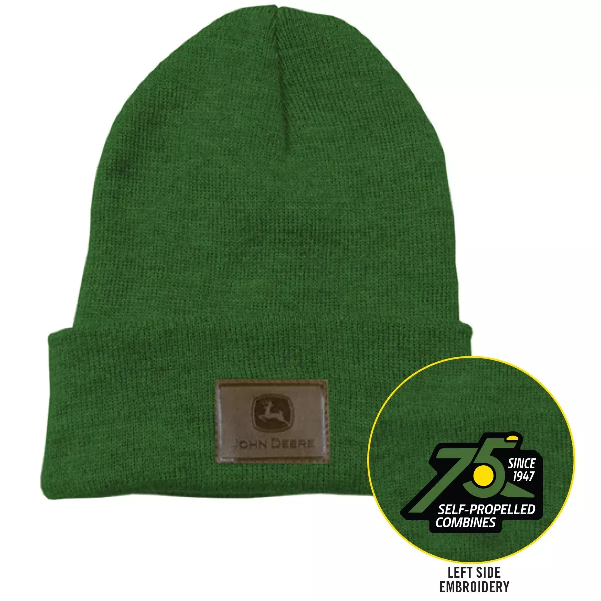 John Deere Cuffed 75th Anniversary Beanie