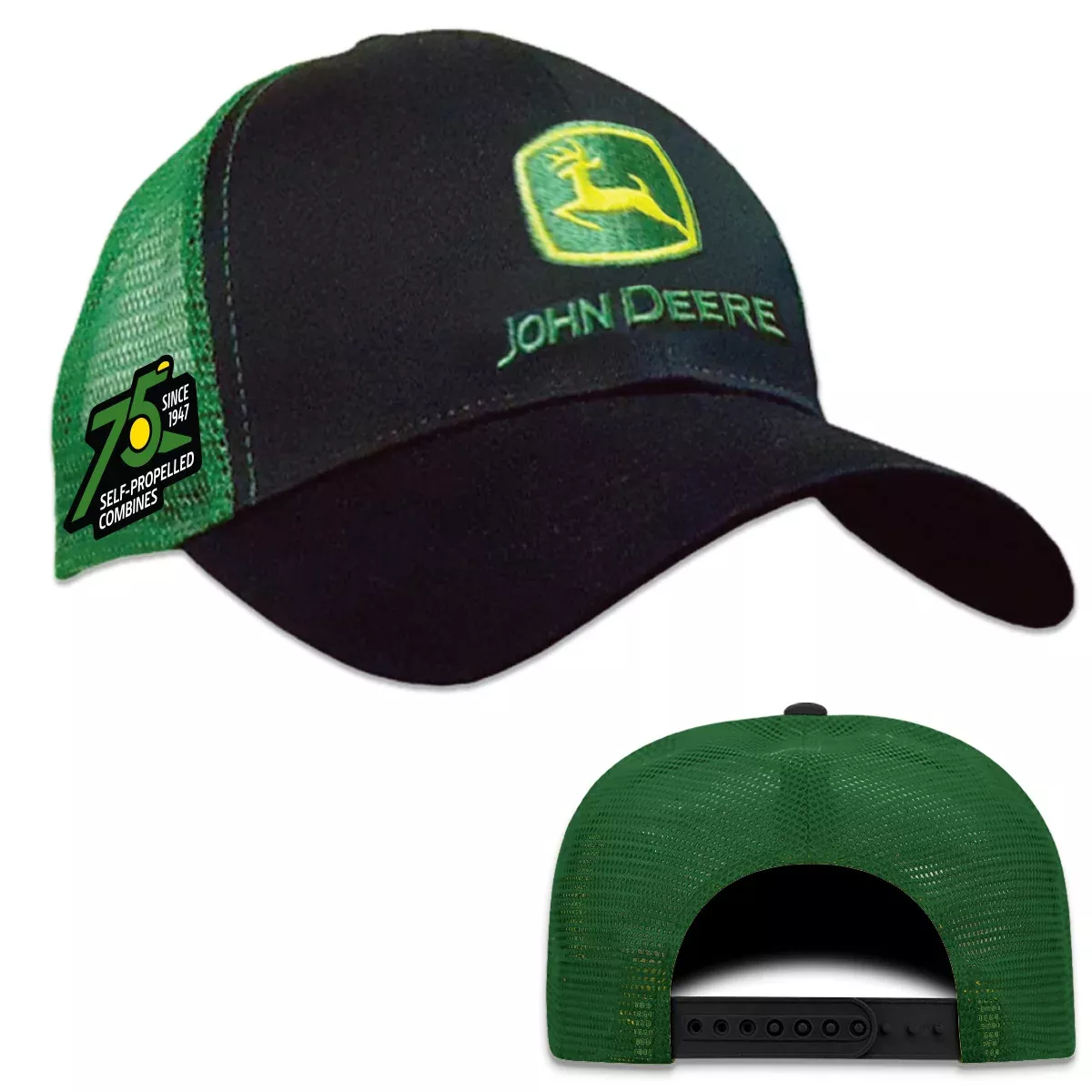 John Deere Green 75th Combine Anniversary Cap