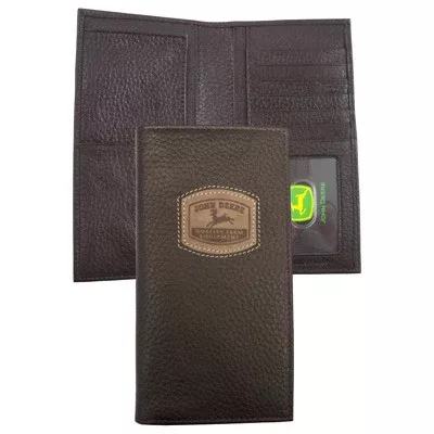 John Deere Historical Logo Black Checkbook