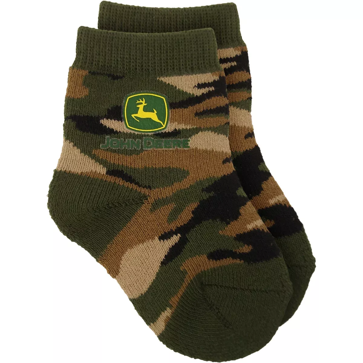 John Deere Infant Boys Camo Print Crew Sock