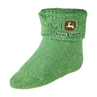 John Deere Infant Boys Green Bootie Sock