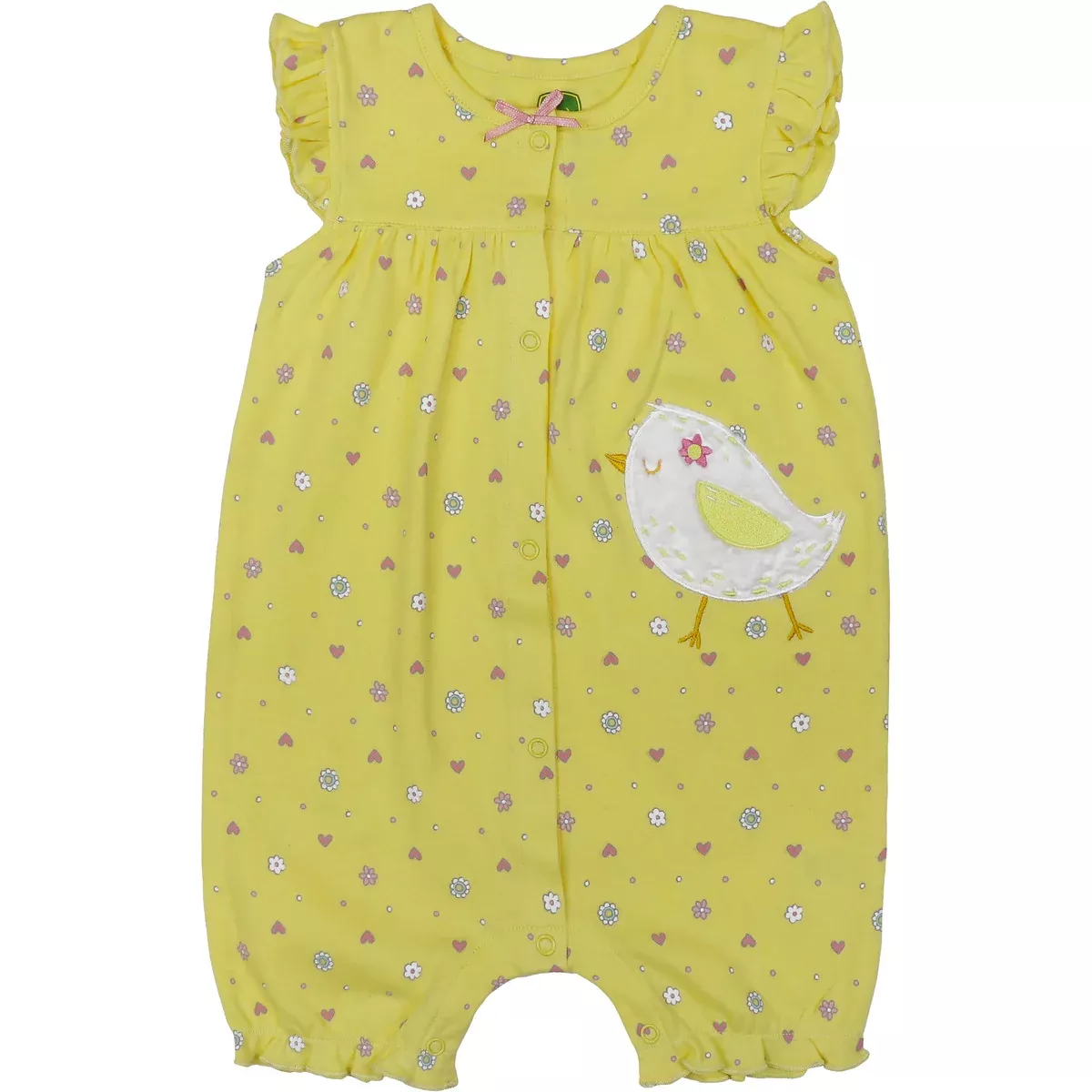 John Deere Infant Girls Chick Romper