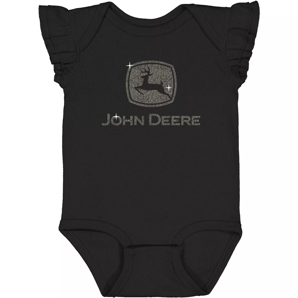John Deere Infant Girls Glitter Bodysuit
