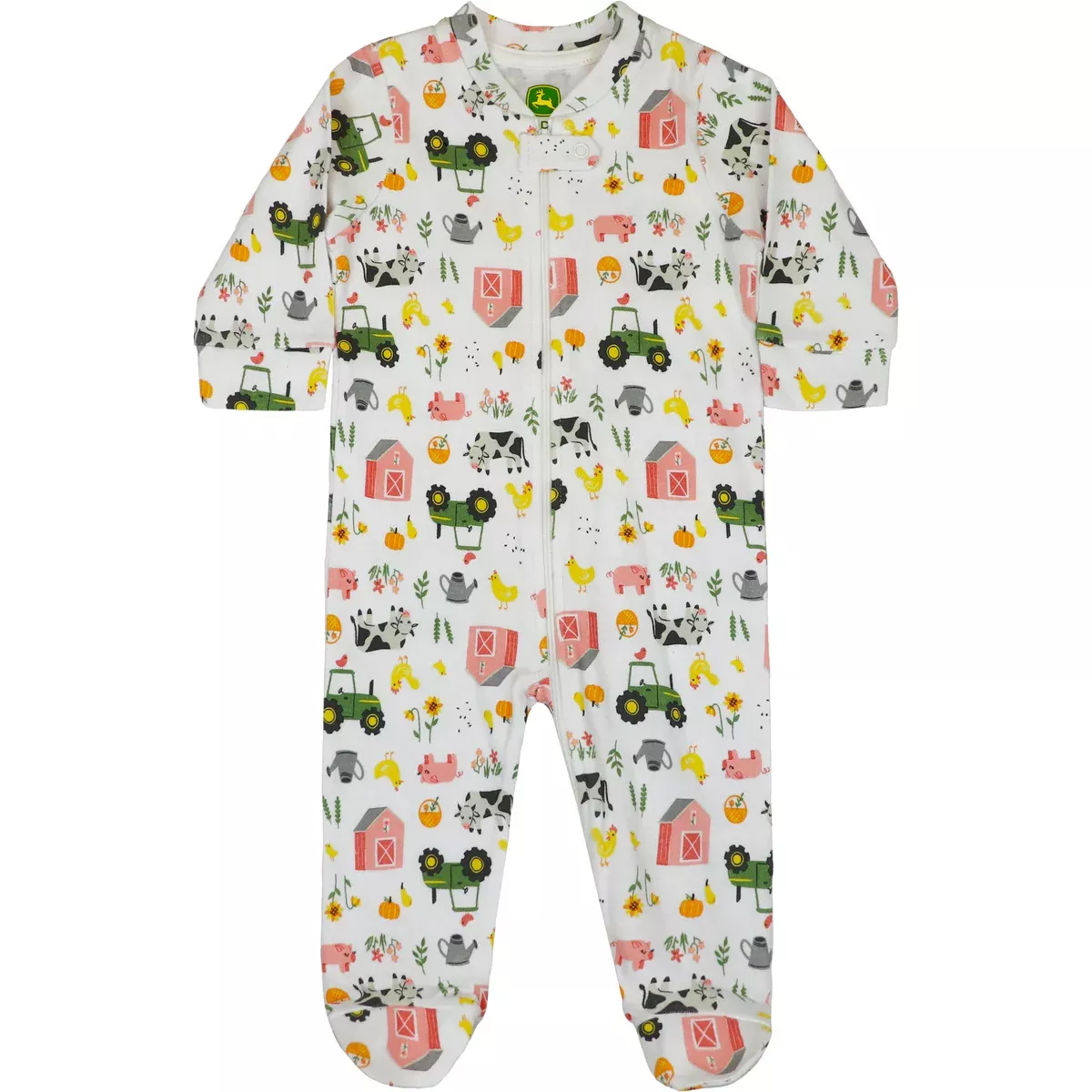 John Deere Infant Girls Romper - Farm