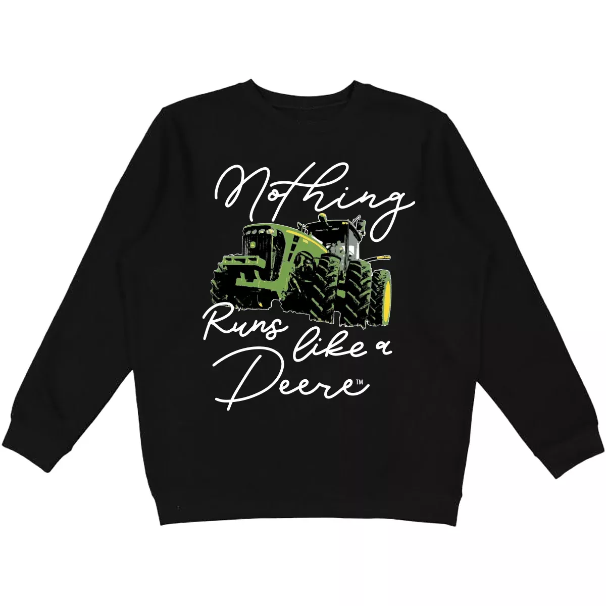 John Deere Ladies "Nothing Runs Like a Deere" Crew Fleece