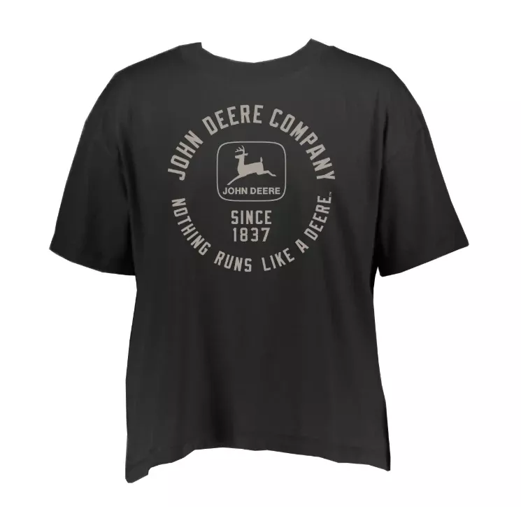 John Deere Ladies "Nothing Runs like a Deere" Vintage Tee