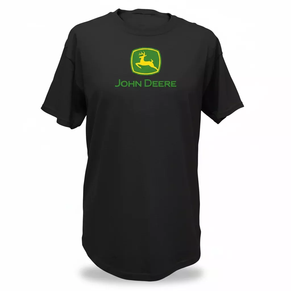 John Deere Men's Black Classic Logo T-Shirt