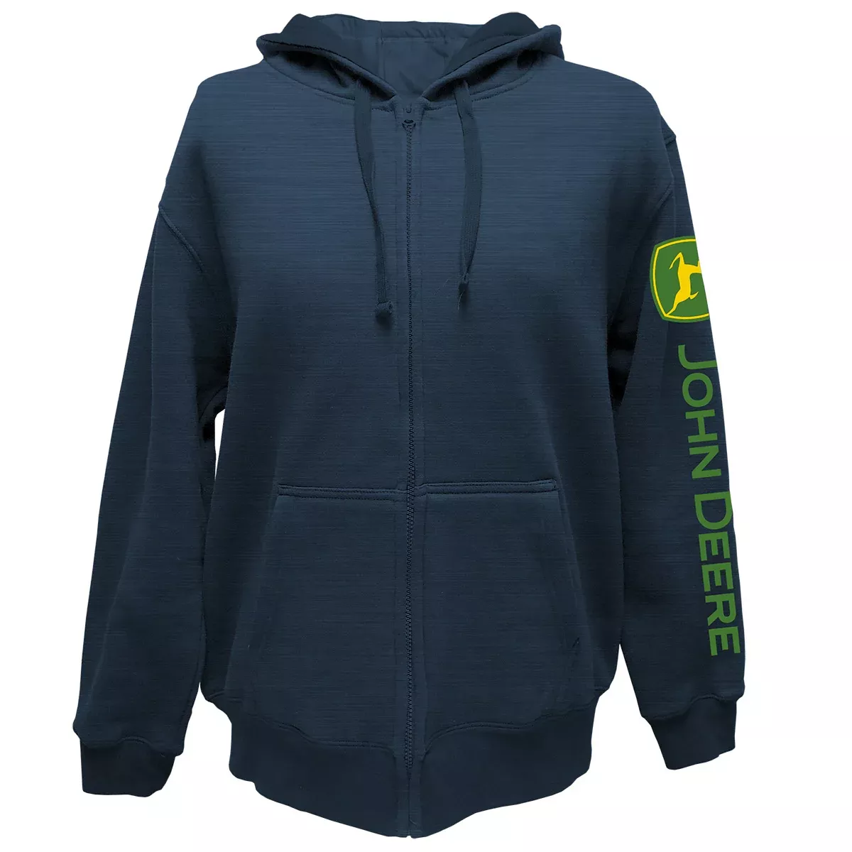 John Deere Men's Navy Full Zip Hoodie