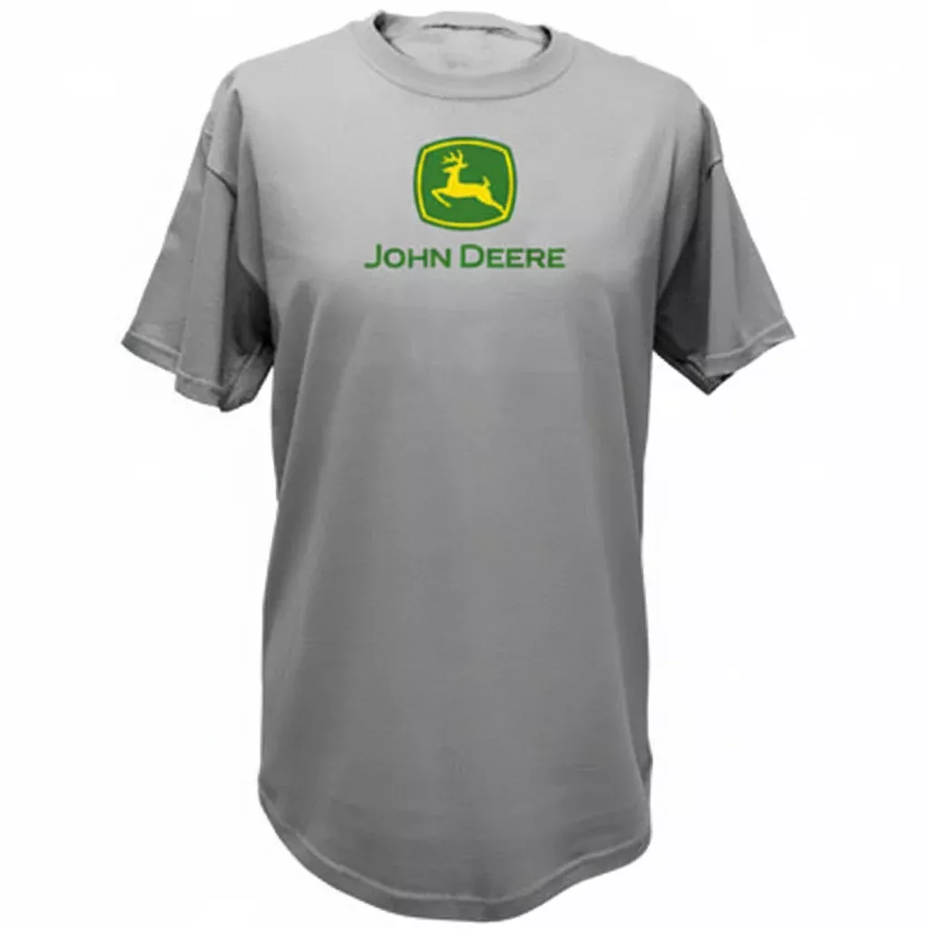 John Deere Men's Oxford Classic Logo Tee
