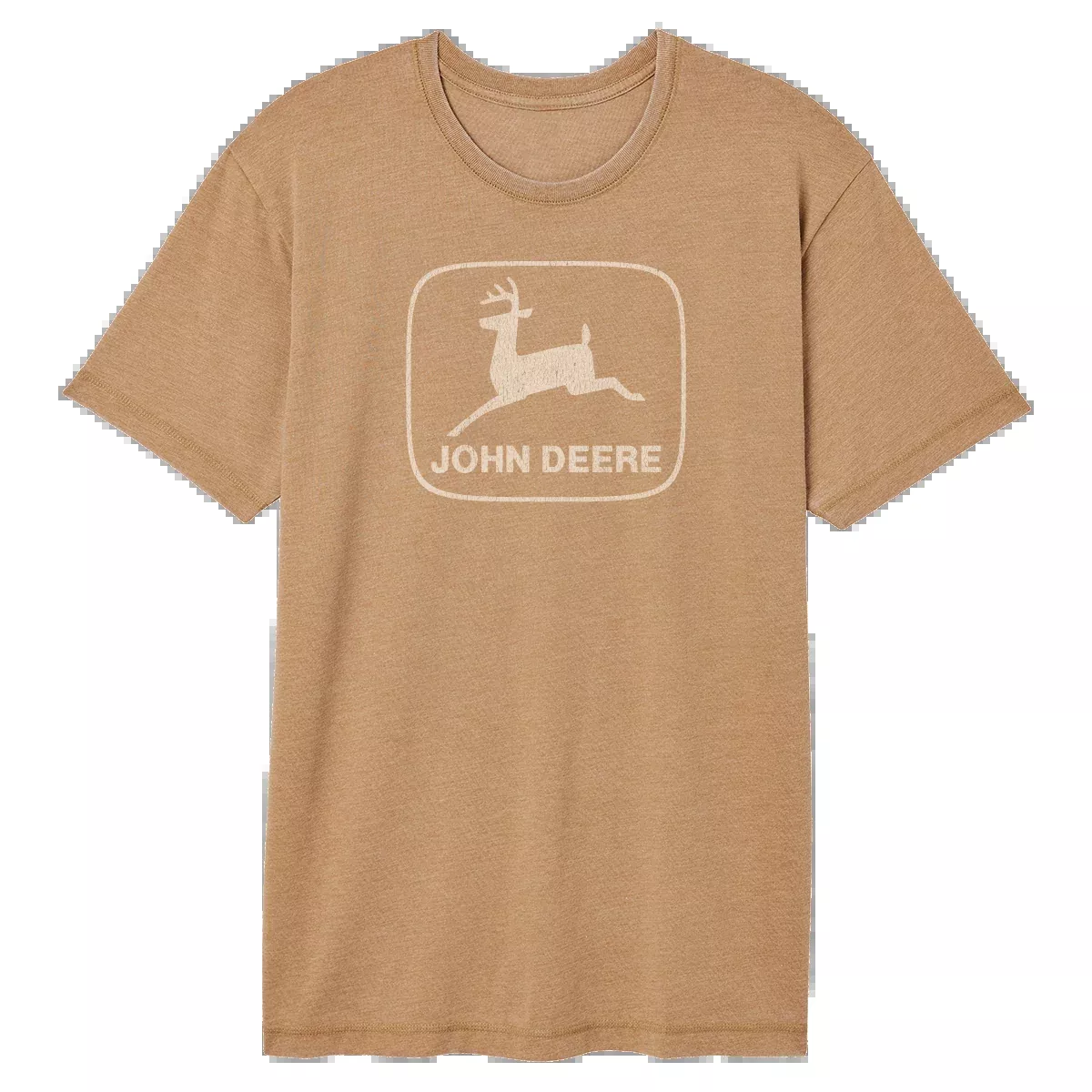 John Deere Men's Vintage Style Brown T-Shirt
