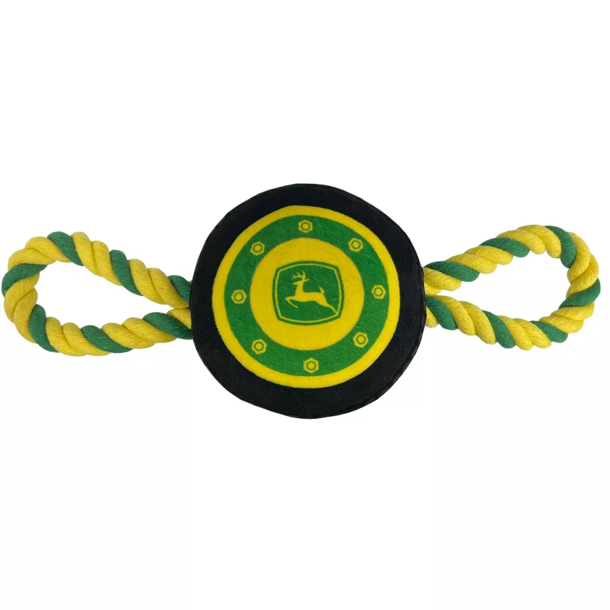 John Deere Plush Tire Toy With Rope