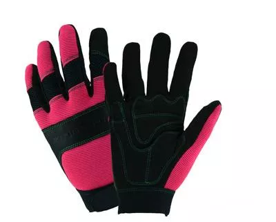 John Deere Womens Lined Hi Dex Pink And Black Glove