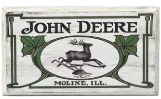 John Deere Wood Magnet