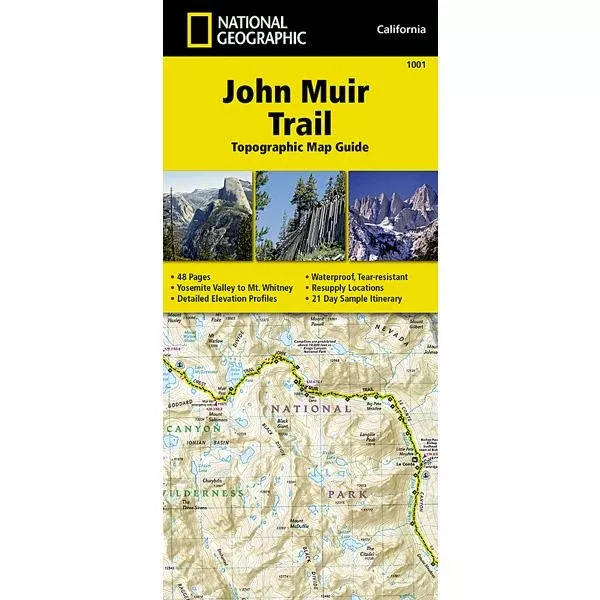 John Muir Trail Topographic Map
