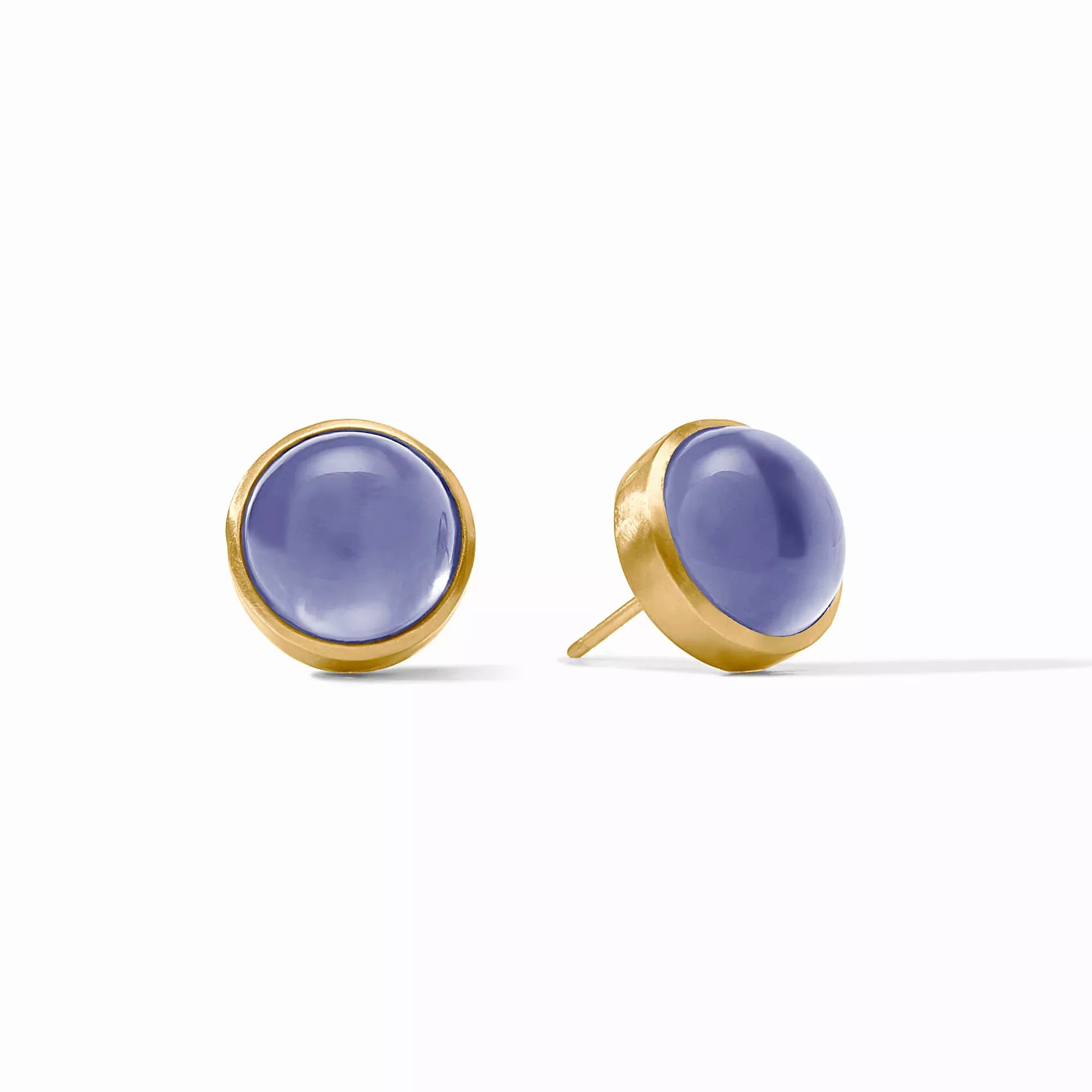 Julie Vos: Solara Stone Stud - Iridescent Tanzanite Blue - OS