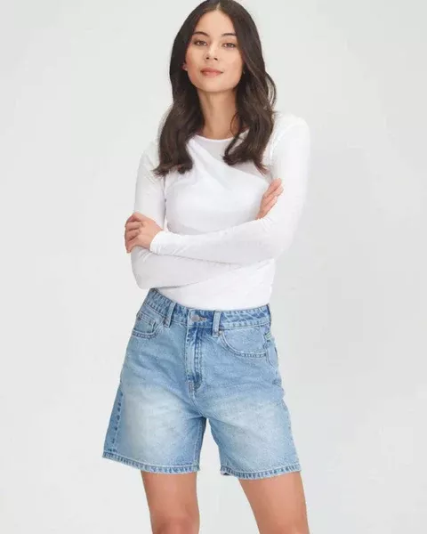 Junkfood Ngaio Shorts - Blue