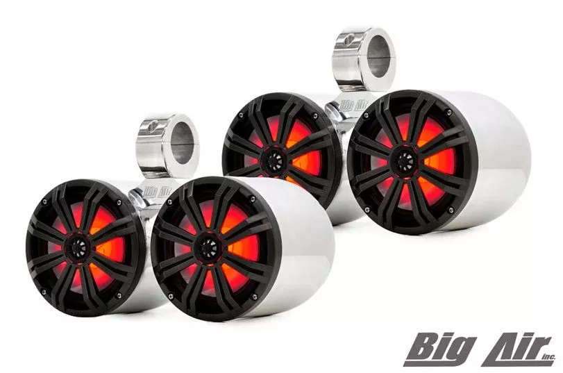 Kicker 8" Doubles with LED Remote (black or polished)