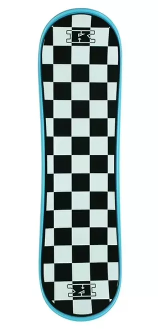 Krown Snowskate 9" x 32" Checker Cyan Blue