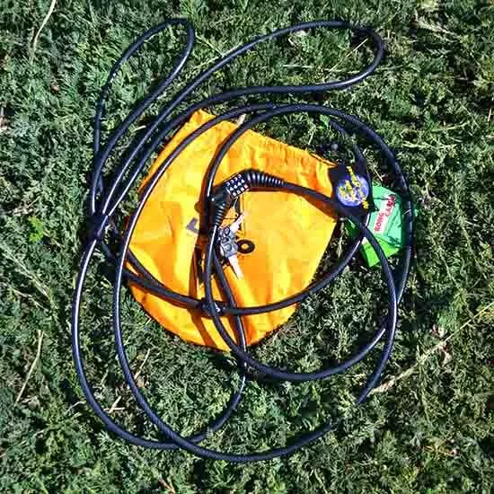 Lasso Locking Cable Kong for Touring Kayaks (combination/key)