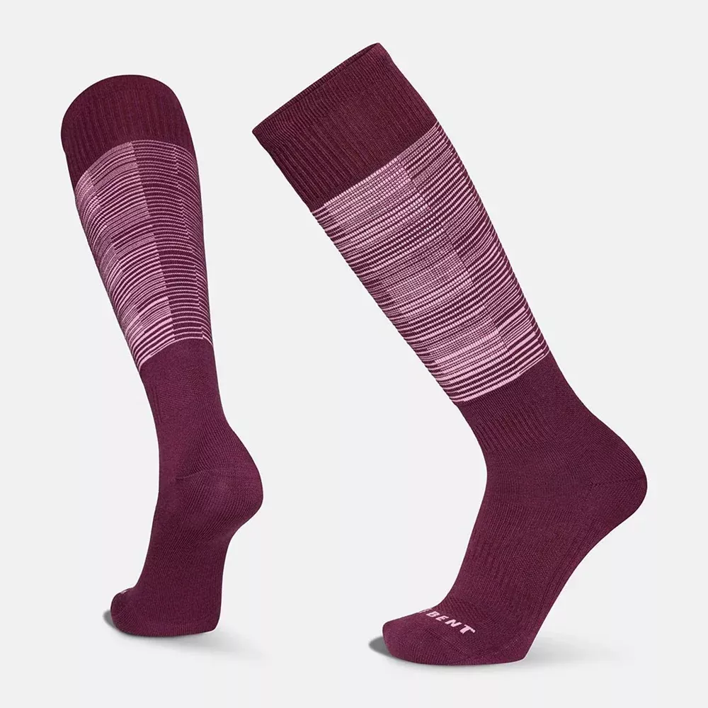 Le Bent Glacier Snow Sock Targeted Cushion - Mauve Wine