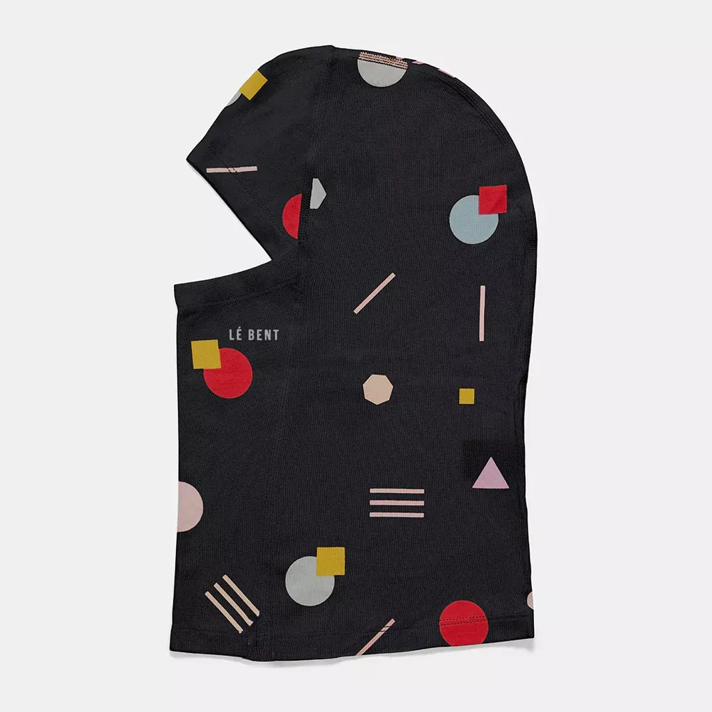 Le Bent Kids Midweight Balaclava - Black Confetti