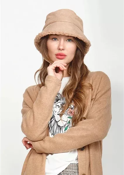 Leo+Be Sherpa Bucket Hat - Camel