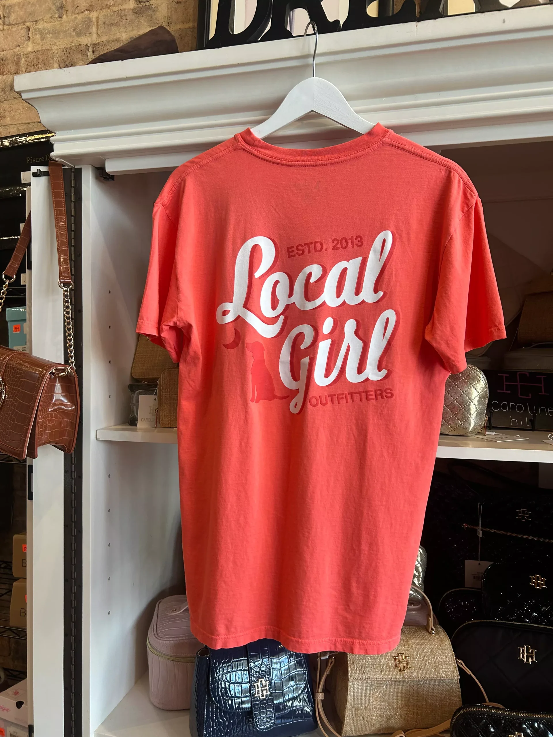 LG Stacked Script SS Tee