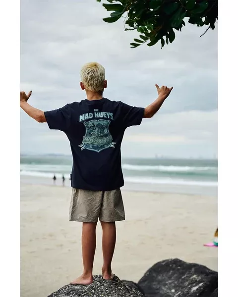 The Mad Hueys Captain Two Faced Youth SS Tee - Navy