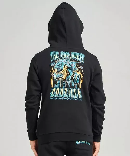 The Mad Hueys Codzilla Returns Youth Pullover - Black