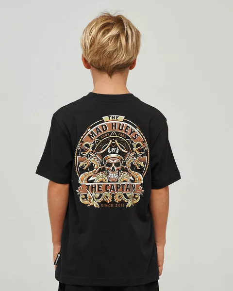 The Mad Hueys Dragon Captain Youth SS Tee - Black