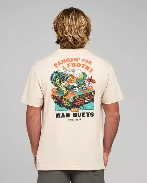 The Mad Hueys Frothy Fanging SS Tee - Cement