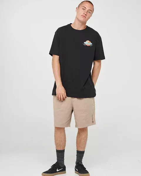 The Mad Hueys Mean As NZ SS Tee - Black