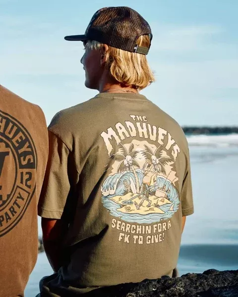 The Mad Hueys Metal Searchin SS Tee - Olive