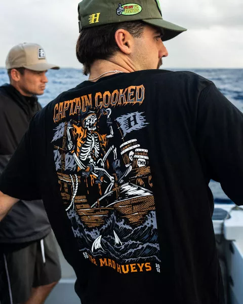The Mad Hueys Plank Captain Cooked SS Tee - Black