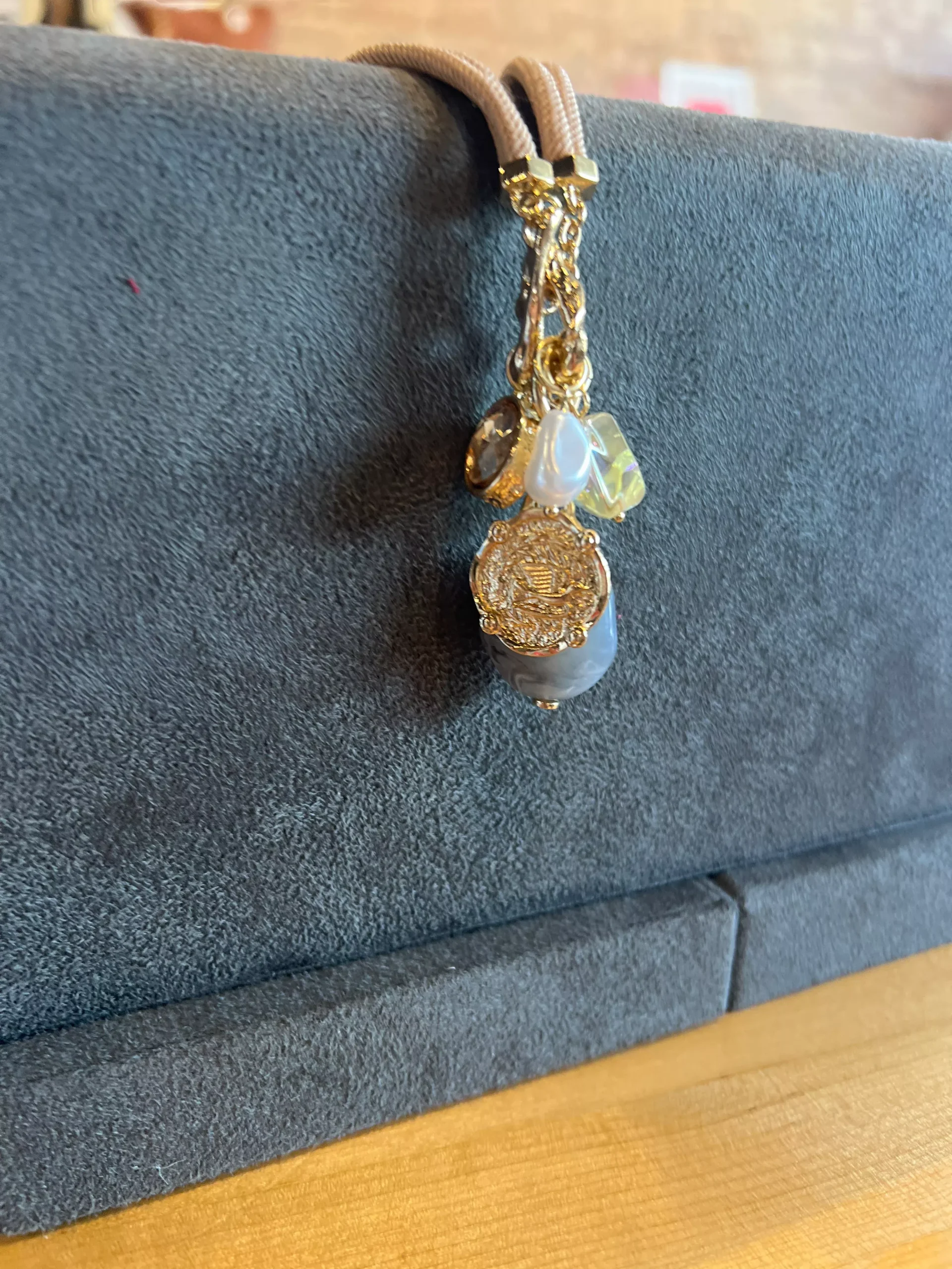 Maritza Coin and Stone Necklace
