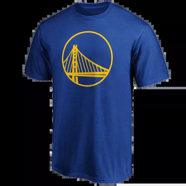 Men's Warriors Cotton Primary Logo Short Sleeve
