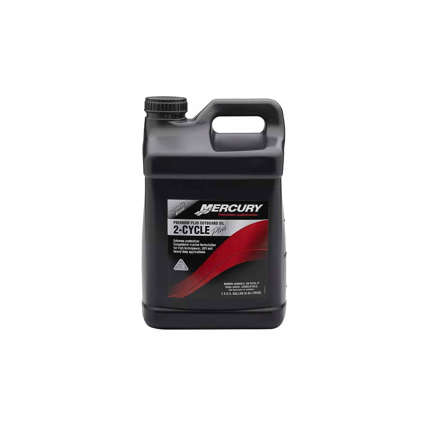 Mercury 2-Stroke Premium Plus Synthetic Blend Marine Engine Oil, 2.5 Gallons 858028K01