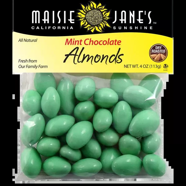 Mint Chocolate Almonds - 4 oz